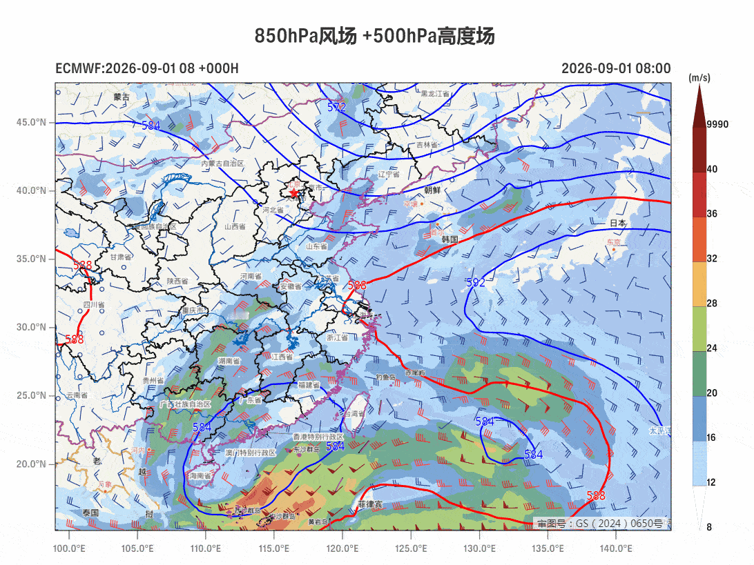 台风沙德尔复活以后的沙德尔，9月3日前向东北方移动，9月3日以后的路径依然成迷