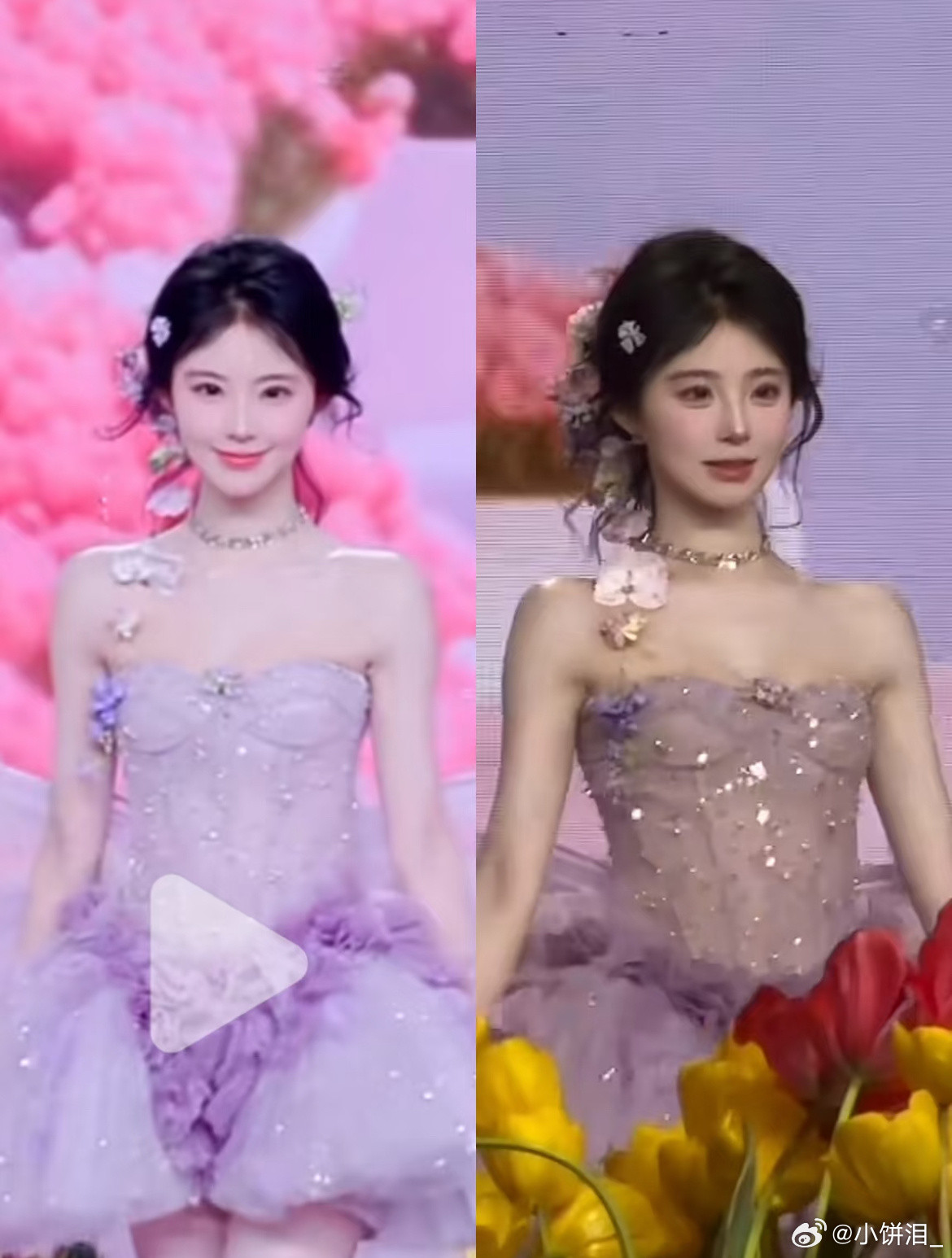 线上vs线下，滤镜开的强是为了让花看起来不假吗