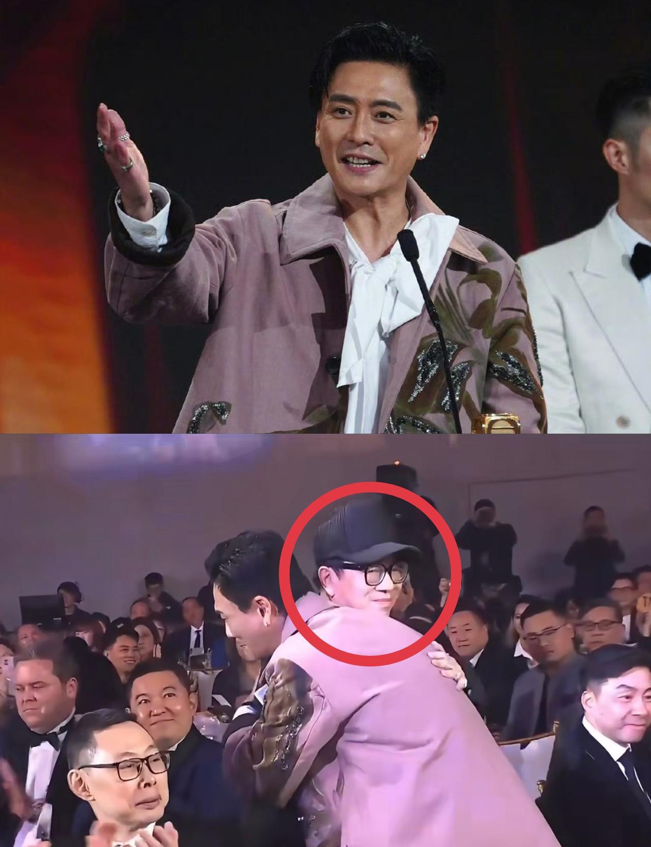 黄宗泽在台上感谢钟澍佳，台下却一片寂静。谁能想到，这位19岁入行的TVB副总裁