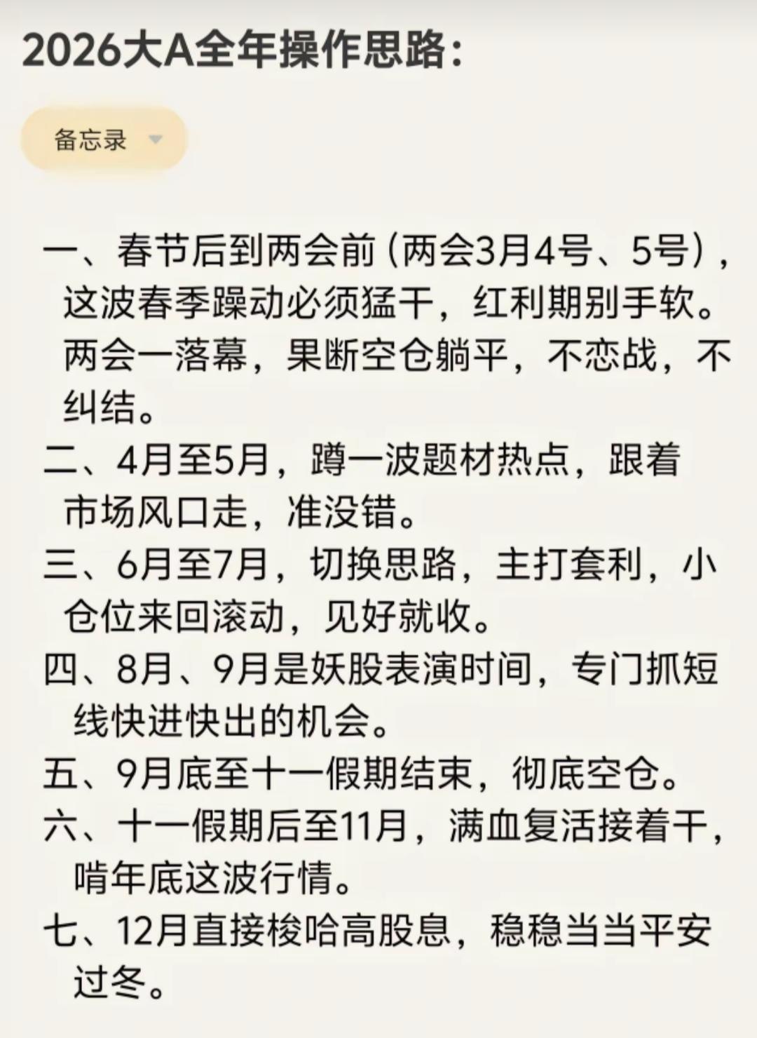 2026大A全年操作思路：波段操作，精准把握市场脉搏