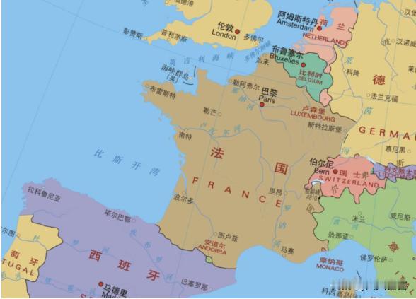 地理冷知识，与法国边界线最长的是哪个国家？一般来说，由于法国是欧洲国家，那我们