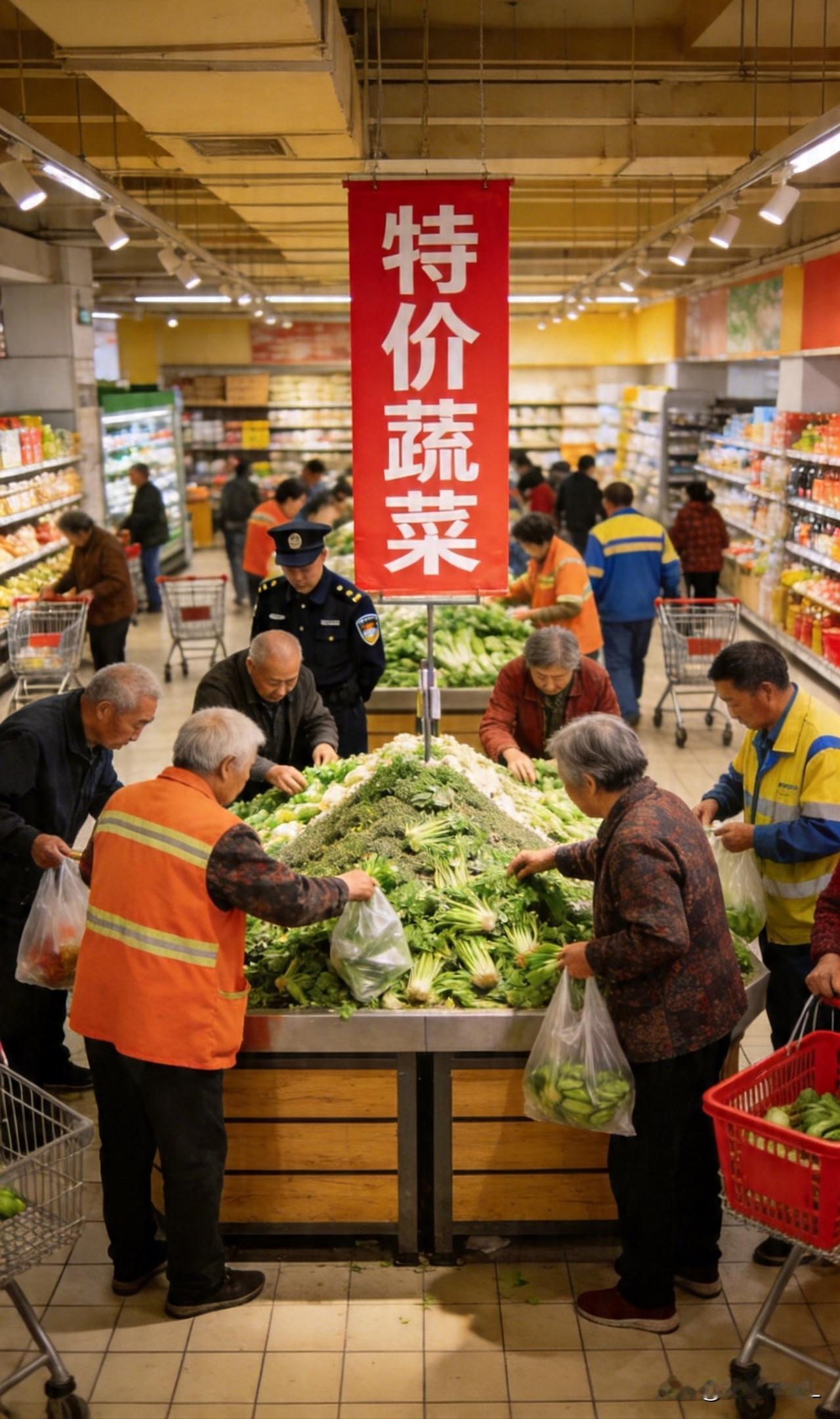 出去买趟菜，买出了伤感……以前也没有出去买过菜，都是老太婆买菜，我下班她就已