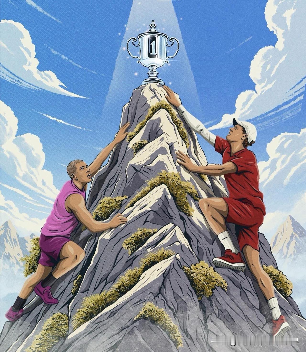 两三年前，我还指望着一些年轻人能站出来挑战三巨头，结果辛纳和阿尔卡拉斯横空出世，