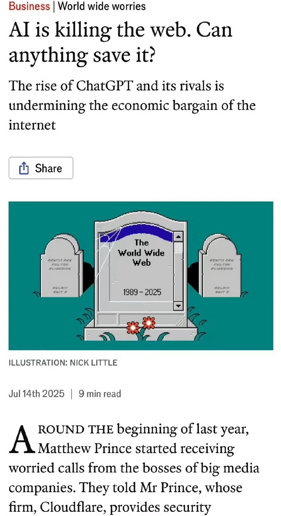 AI正在杀死Web，搜索流量下降15%，健康领域搜索下降最多，超过40%…