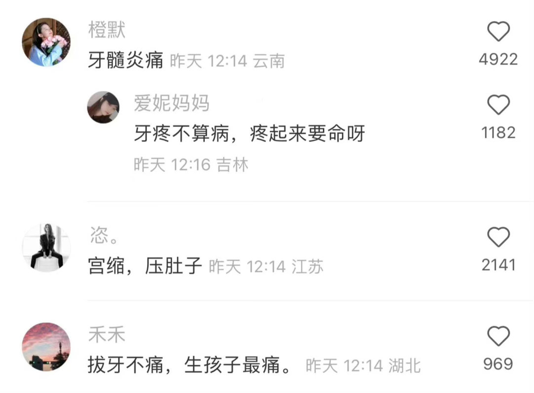 你最疼的一次经历是什么？