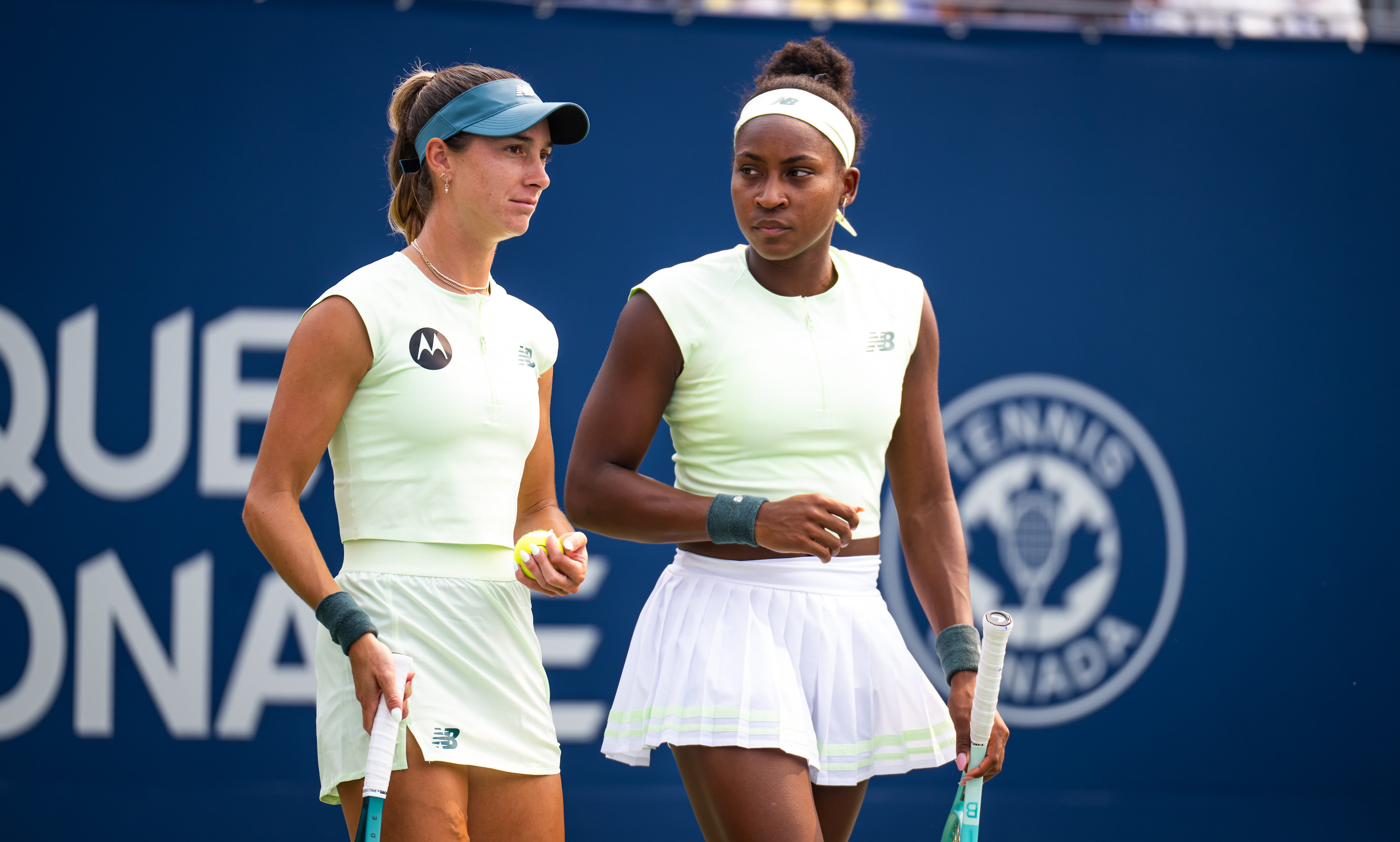 WTA1000蒙特利尔站双打1/4决赛，高芙/凯斯勒以6-43-610-7击