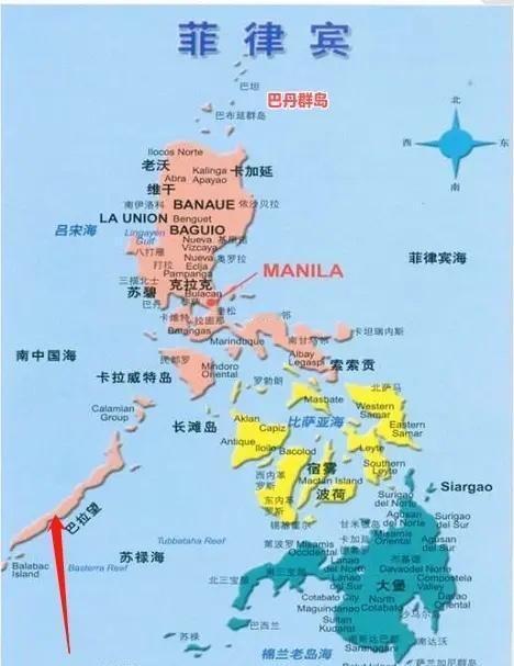 菲律宾为什么现在这么紧张？因为二战后对菲律宾领土的划分，只包括了像吕宋岛、棉兰老