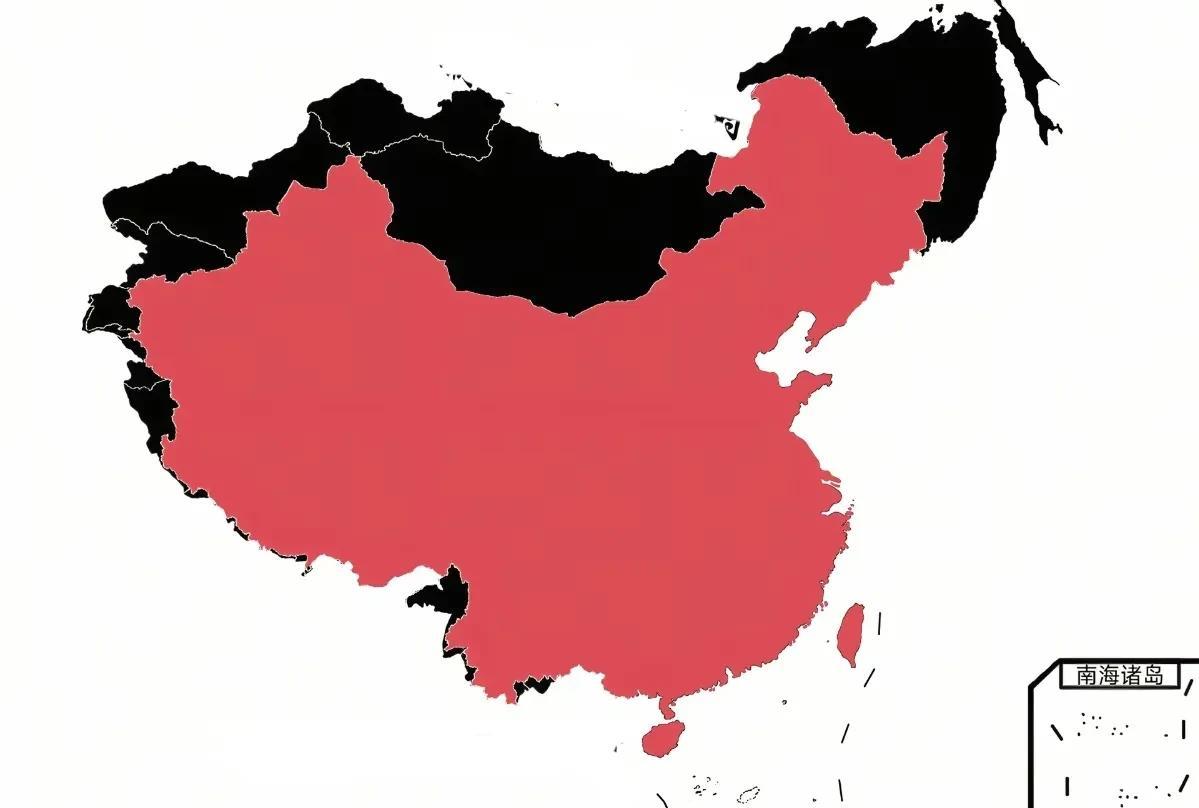和清朝全盛时期相比，我国如今所减少的版图…以前以为只有北边、东北和西北版图有所