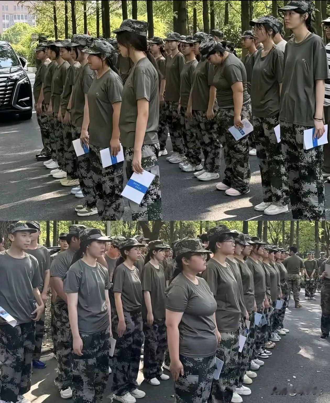 现在的学生大部分都是低头勾腰的，已经看不到青春气了