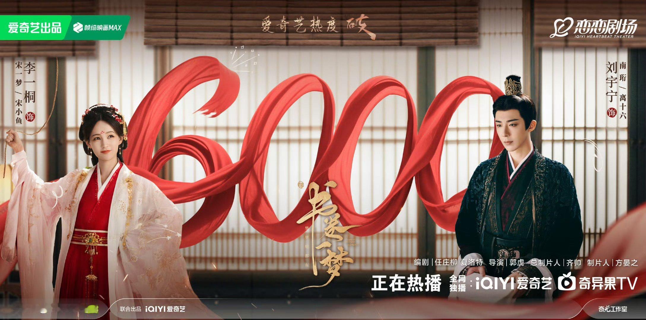 书卷一梦站内热度破6000李一桐刘宇宁书卷一梦热度破6000李一桐刘宇宁书卷一梦