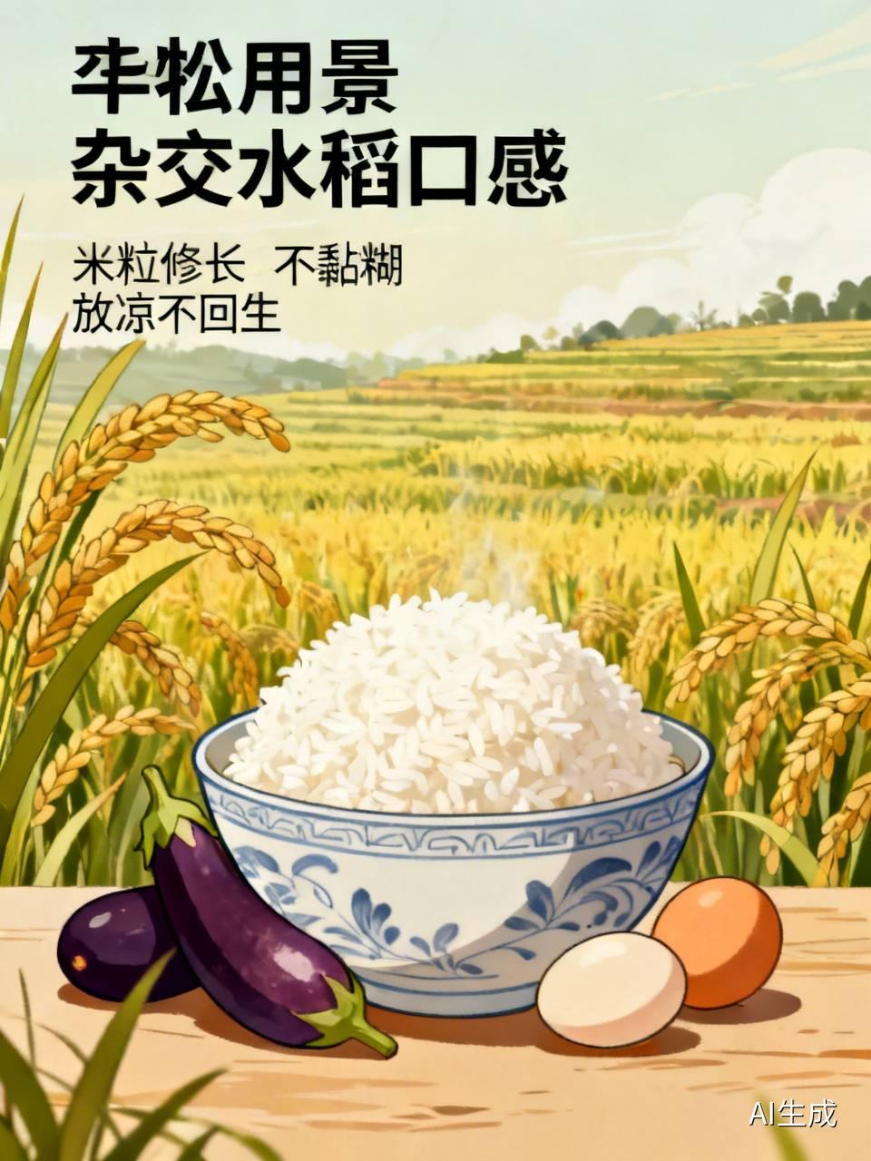 杂交水稻稻米口感如何？家里种了十几年常规稻，头两年试着种了半亩杂