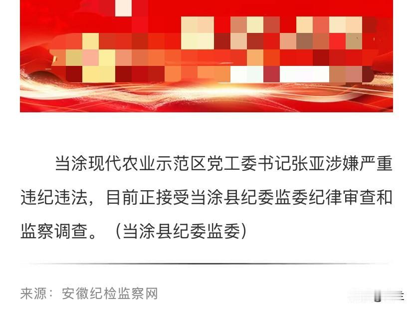 安徽省马鞍山市当涂县的张亚上了热搜！他长期在当涂县工作，1993年他开始在当涂县