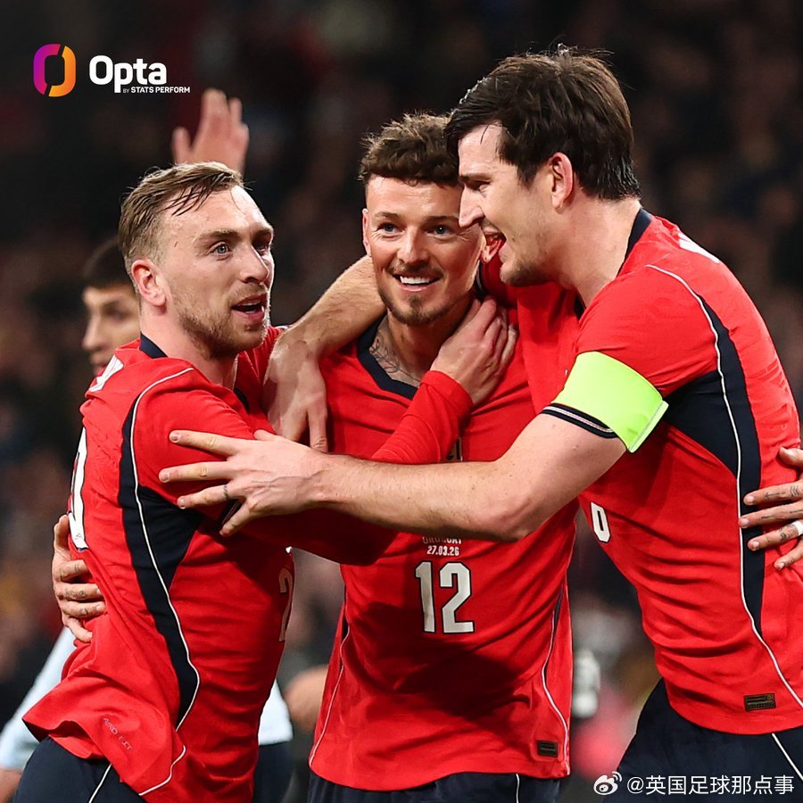 Opta：本·怀特成为第34位为英格兰国家队进球的阿森纳球员。至此，阿森纳为“三