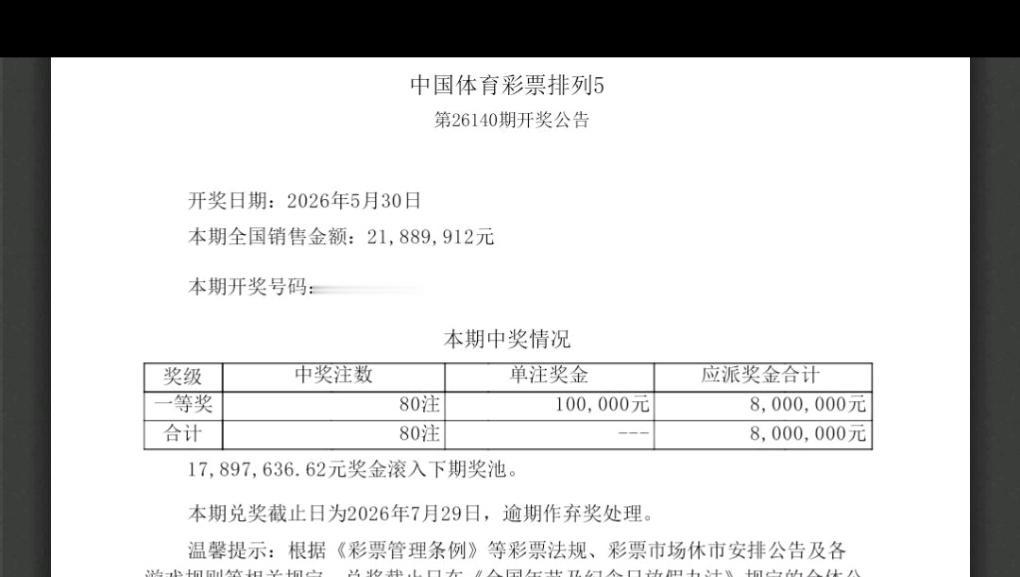 一字不差却顺序错位，广东彩民与10万大奖遗憾擦肩。排列五26140期开奖号421