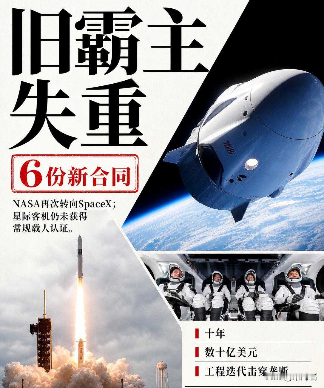 花了十年时间，烧了几十亿美元。波音造出的飞船，连把自己的宇航员安全接回地球都