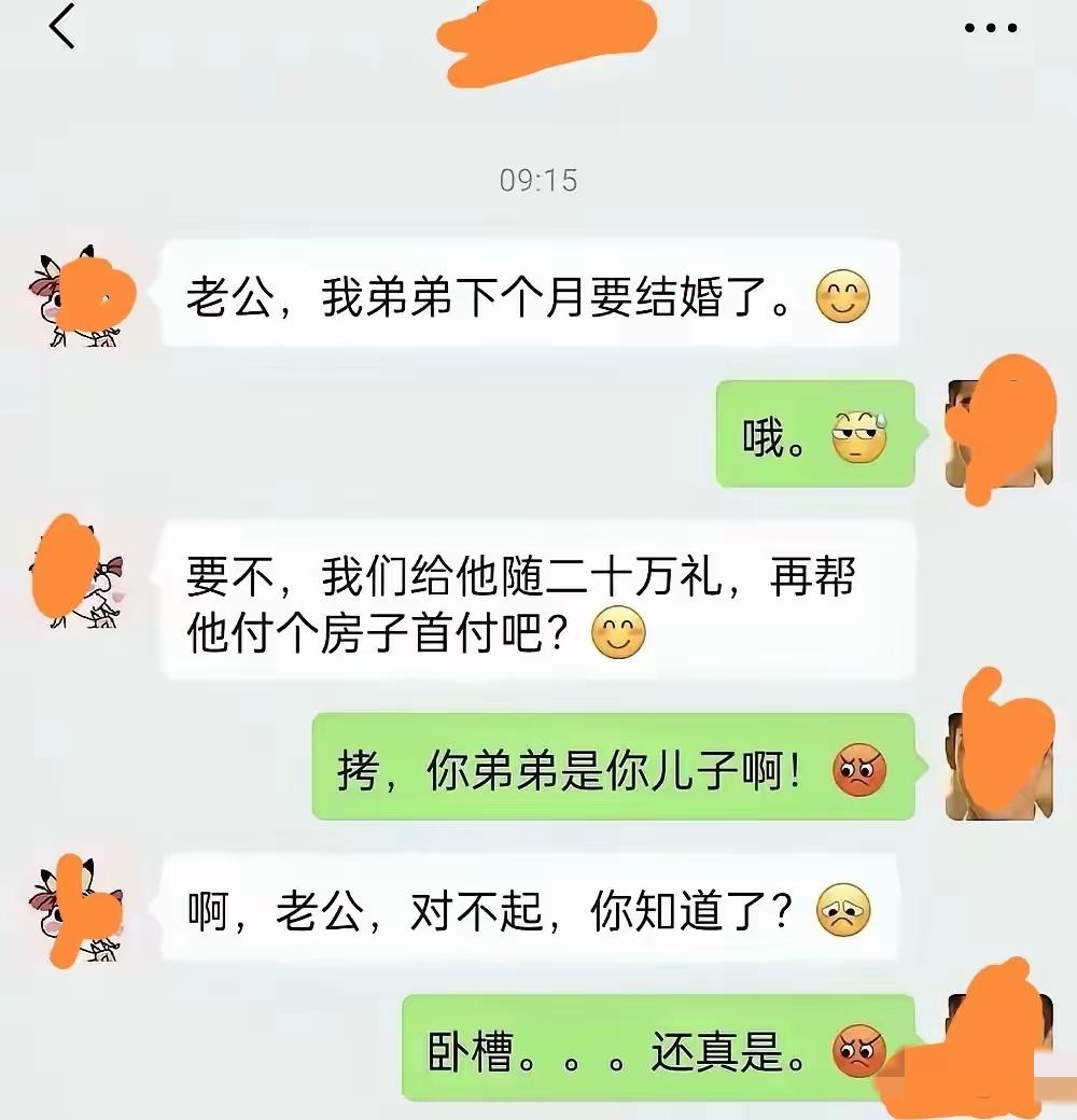 震瞎了我的钛金狗眼，如果真是儿子，给儿子花钱合情合理，不过需要先离婚，然后用个人
