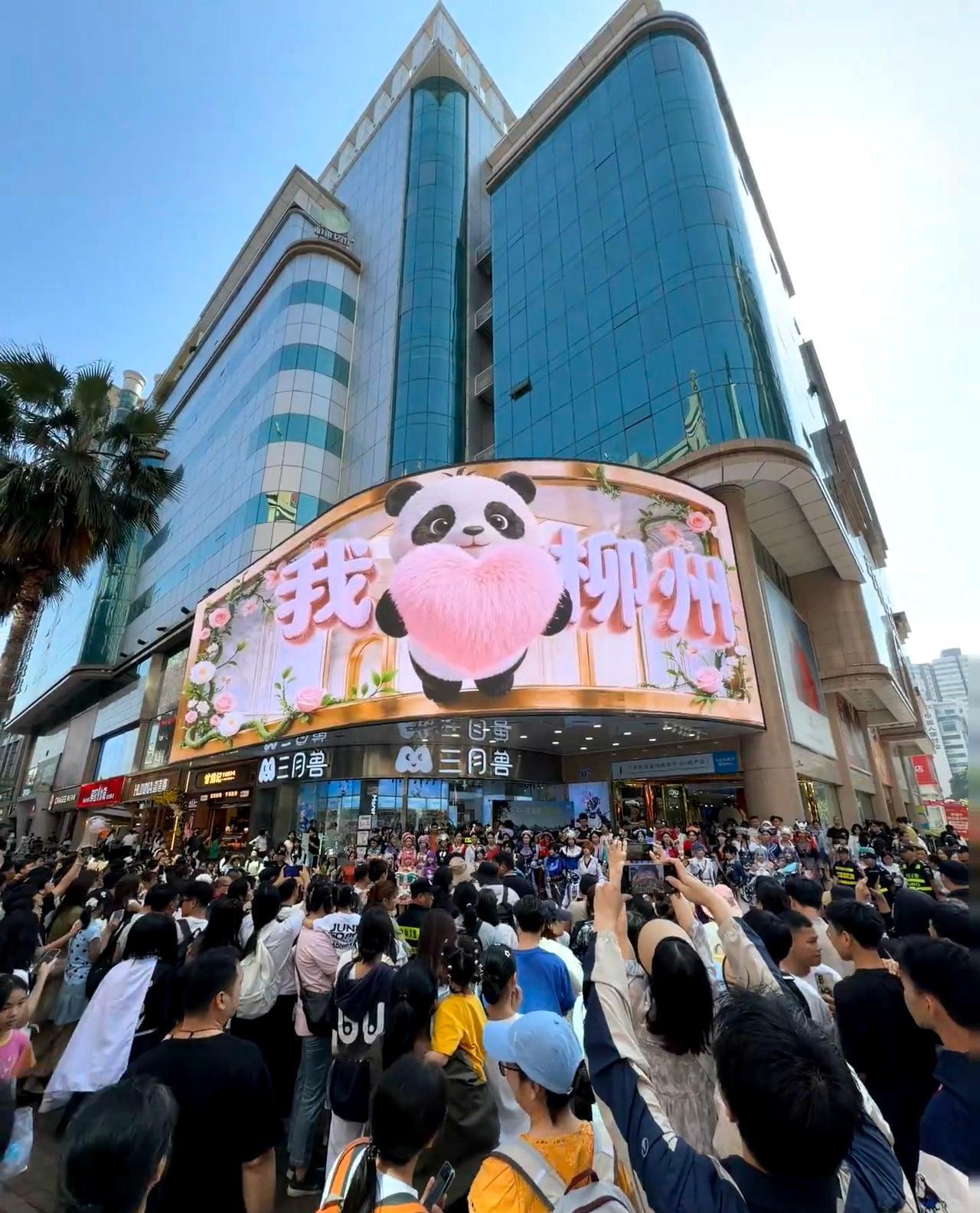 柳州五星街今天有一亿人吧！！有那么多好看的cos，今天本来打算去了柳候公园就