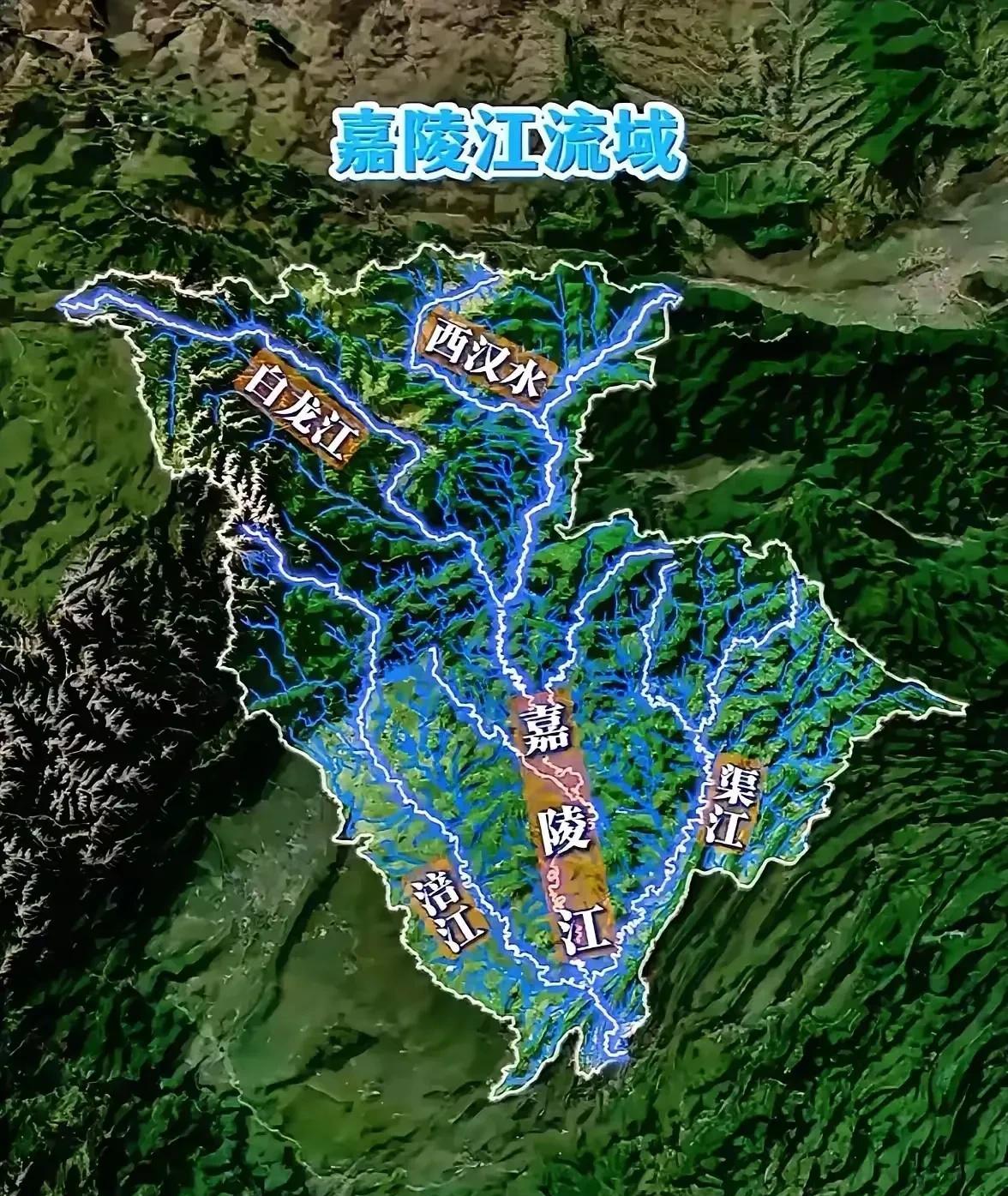 嘉陵江的水流量真大，如果不注入长江，改道直接注入大海，沿途再吸纳一些河流，我想这