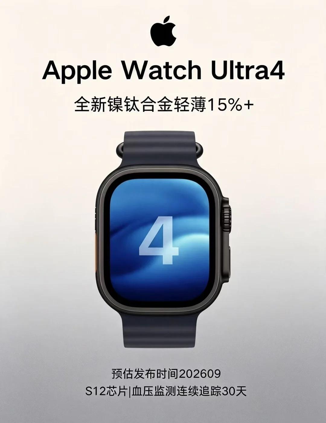 AppleWatchUltra4爆料🔥升级点一次看全网传9月要