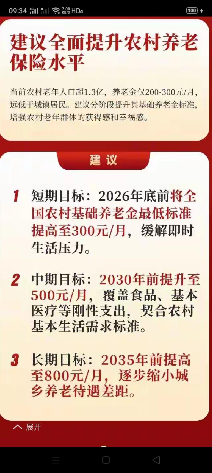 越来越多的人大代表开始关注农民的养老金问题了，这是好事。我就生活在农村，我们这儿