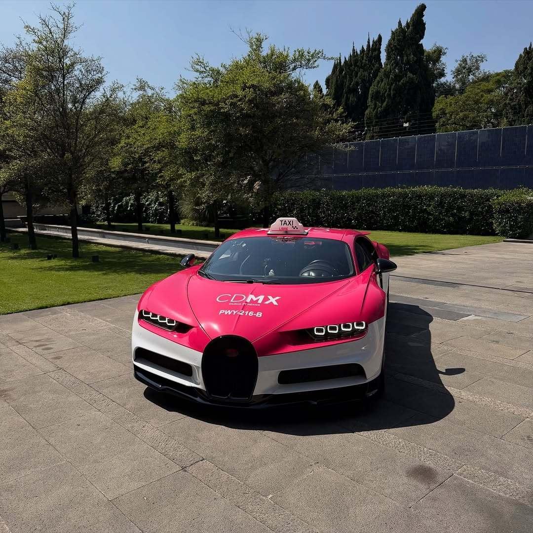 世界上最快的出租车🚕布加迪chiron外国网友真的是人才辈出​​​