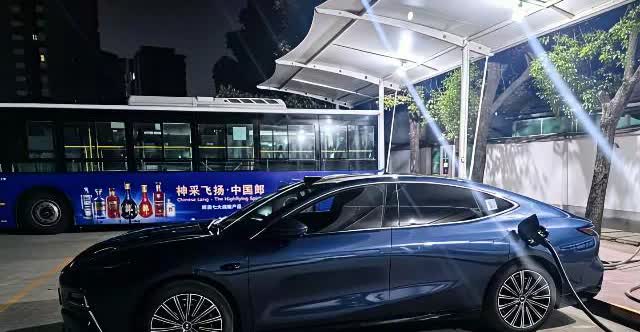 年纪大了，连对车的审美都没有了！吃完晚饭在楼下体育场散步，发现邻居的吉利银河