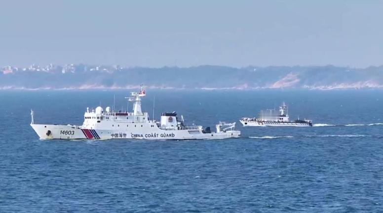 就在刚刚，中国海警明确表态，1月24日，福建海警在金门附近海域开展常态执