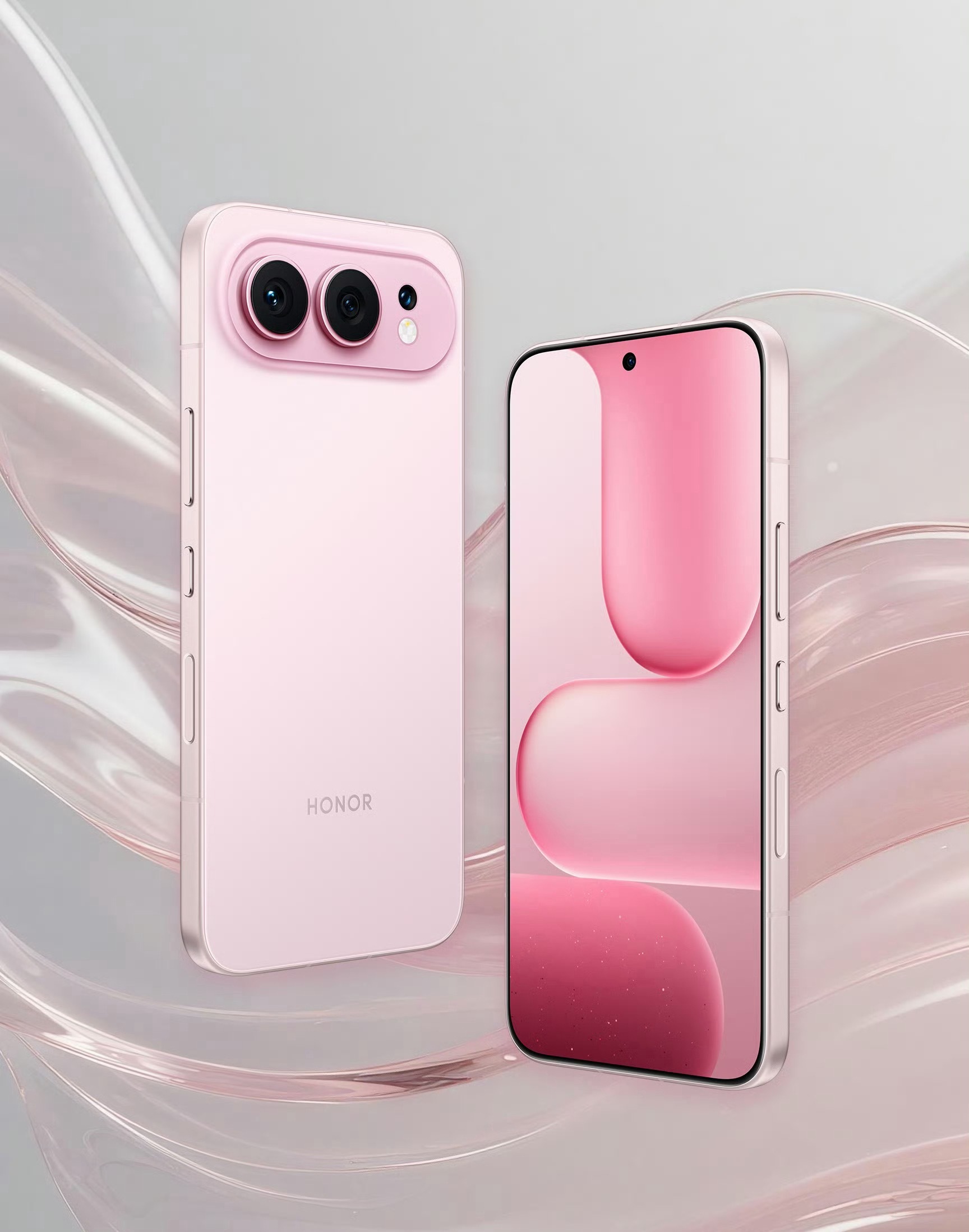 荣耀500系列真机来了，很有质感啊，后壳一体冷雕玻璃，摄像头数量提升之后平衡了设