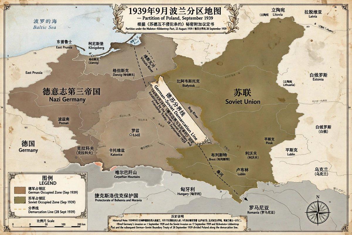 9月17日是波兰的苏联入侵周年纪念日。1939年9月1日德国入侵波兰，二战爆发