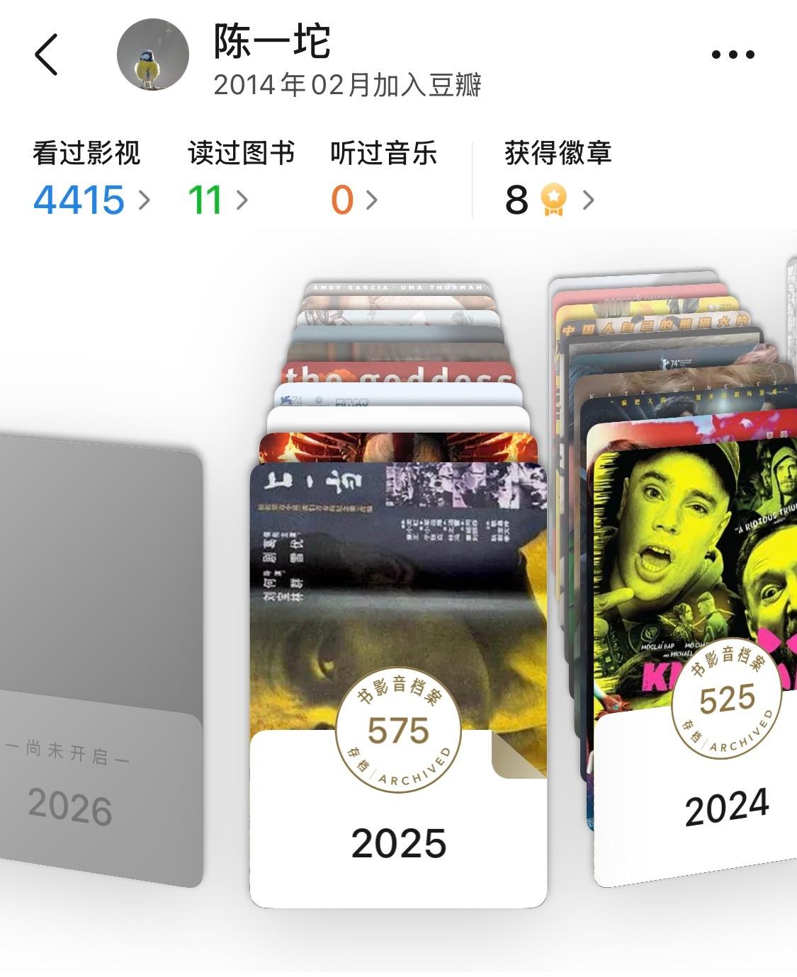 又到本电影博主一年一度整理年度佳片的日子。一查吓一跳，2025年全年观影数：57