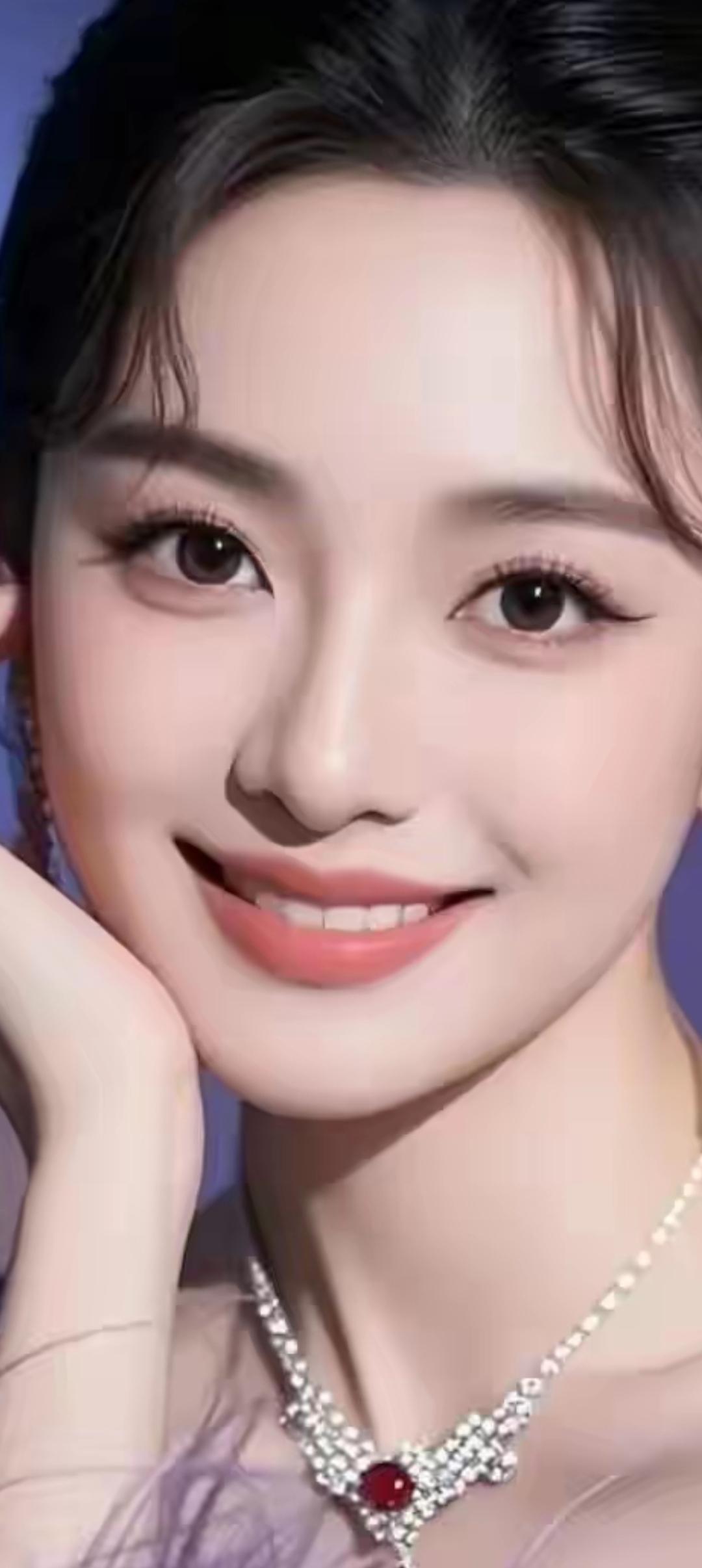 甜美微笑，闪耀珠宝，优雅动人！💎✨