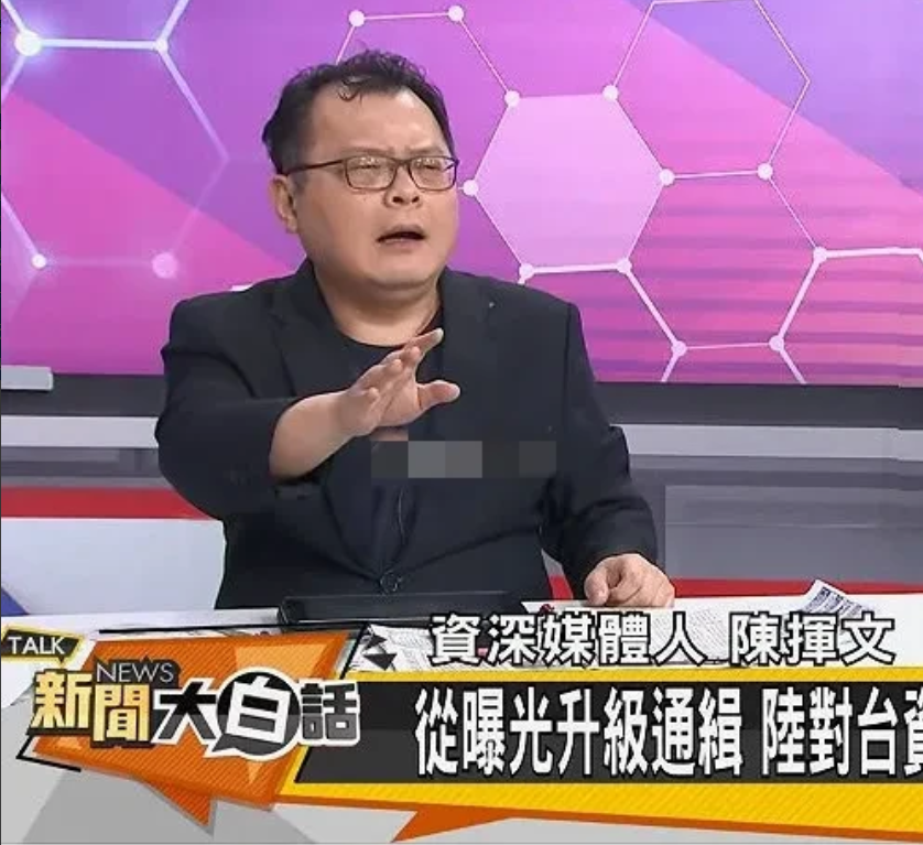 我们被绿蛙迫害，因为张立齐回应说“大陆比抬湾民主”，就点了猥琐蓝男老光棍陈挥文的