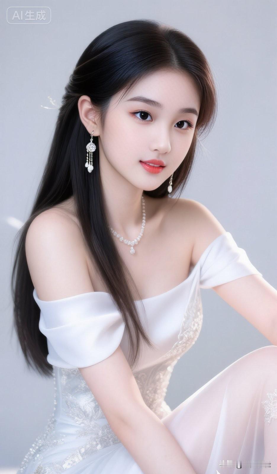 梦幻白纱裙，优雅少女心🌸✨