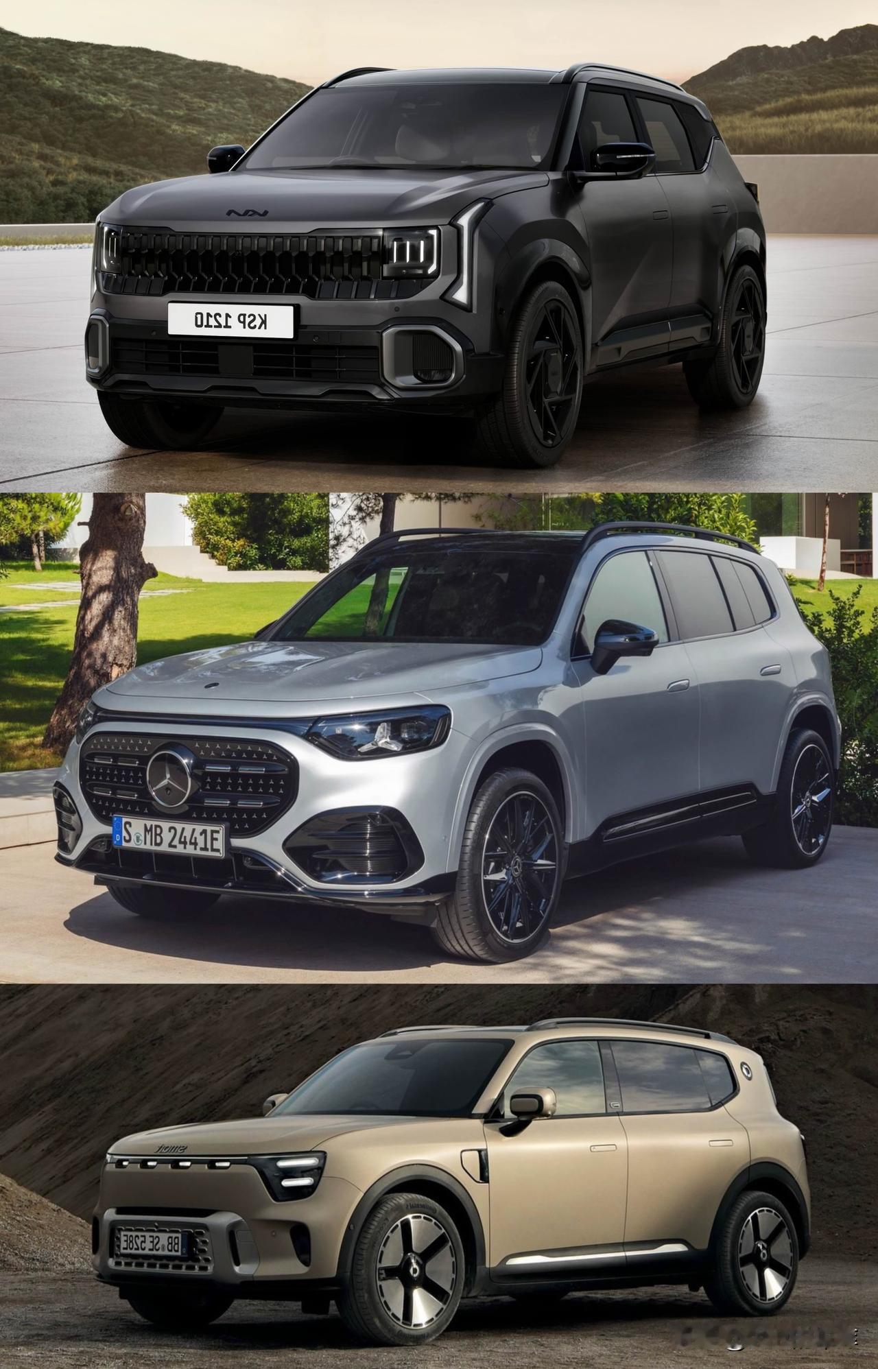 现在这些车基本上都长一个样子方盒子，贯穿灯，大联屏起亚Seltos今天发