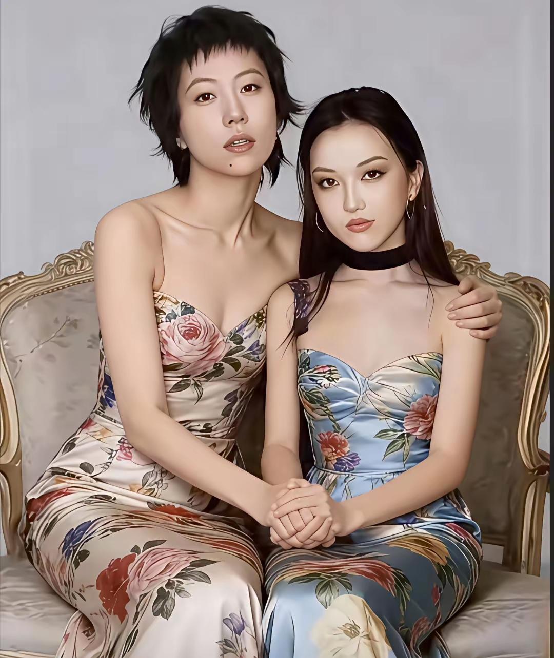 王菲的两个女儿真的是越来越漂亮了！关键是这一对姐妹花感情还特别好，两个人都