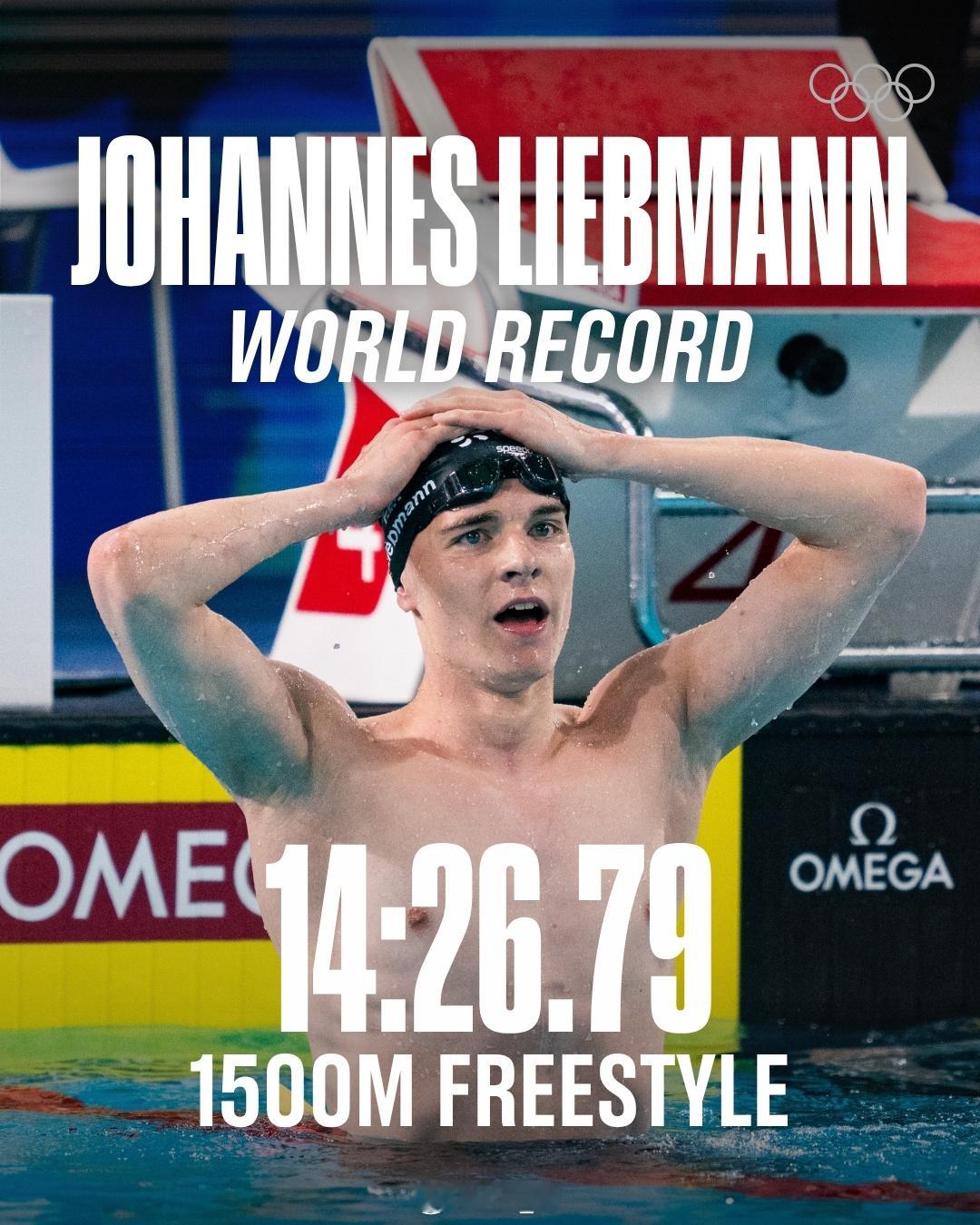 泛太泳人对JohannesLiebmann打破世界纪录反应🇺🇸Bobby