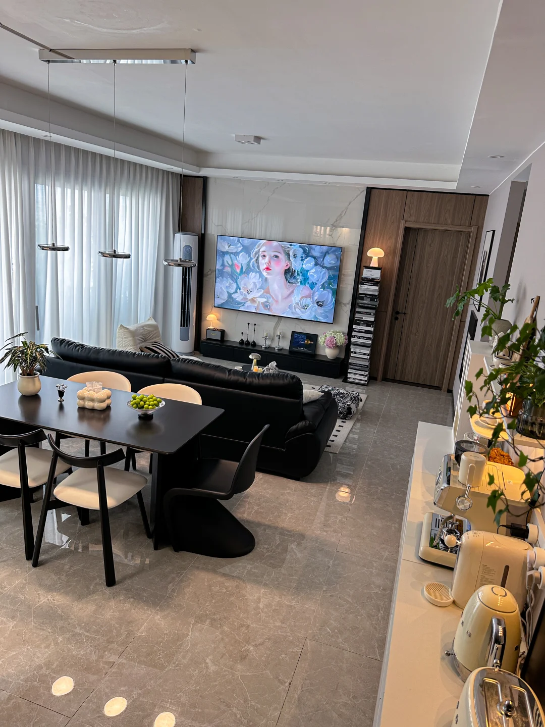 6.3米横厅｜92平精装3房｜真的只用了软装✌️🤣