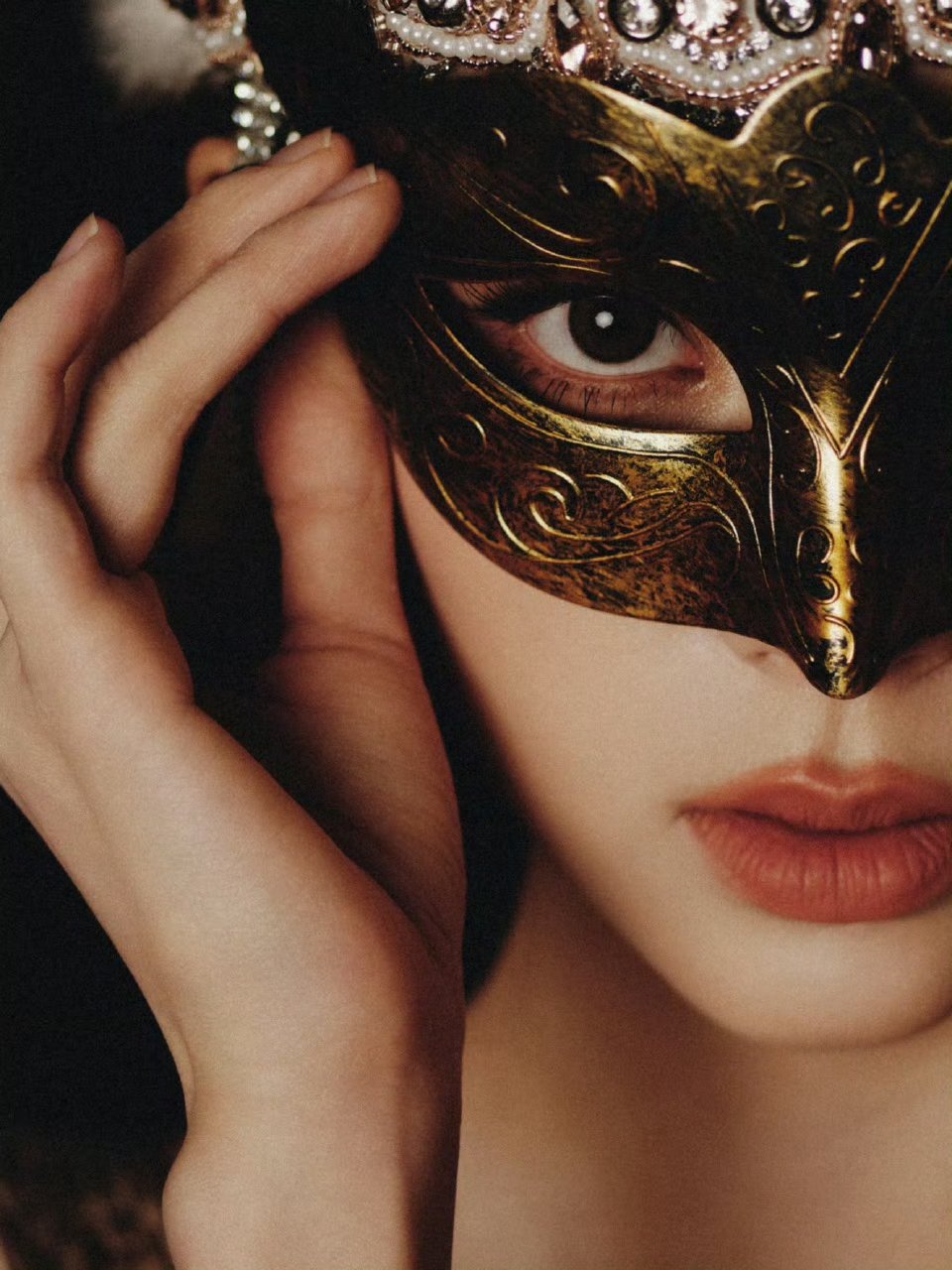 欧阳娜娜神秘埃及女王欧阳娜娜神秘面具大片神秘又美丽宛如埃及从不露面的美丽女王👑