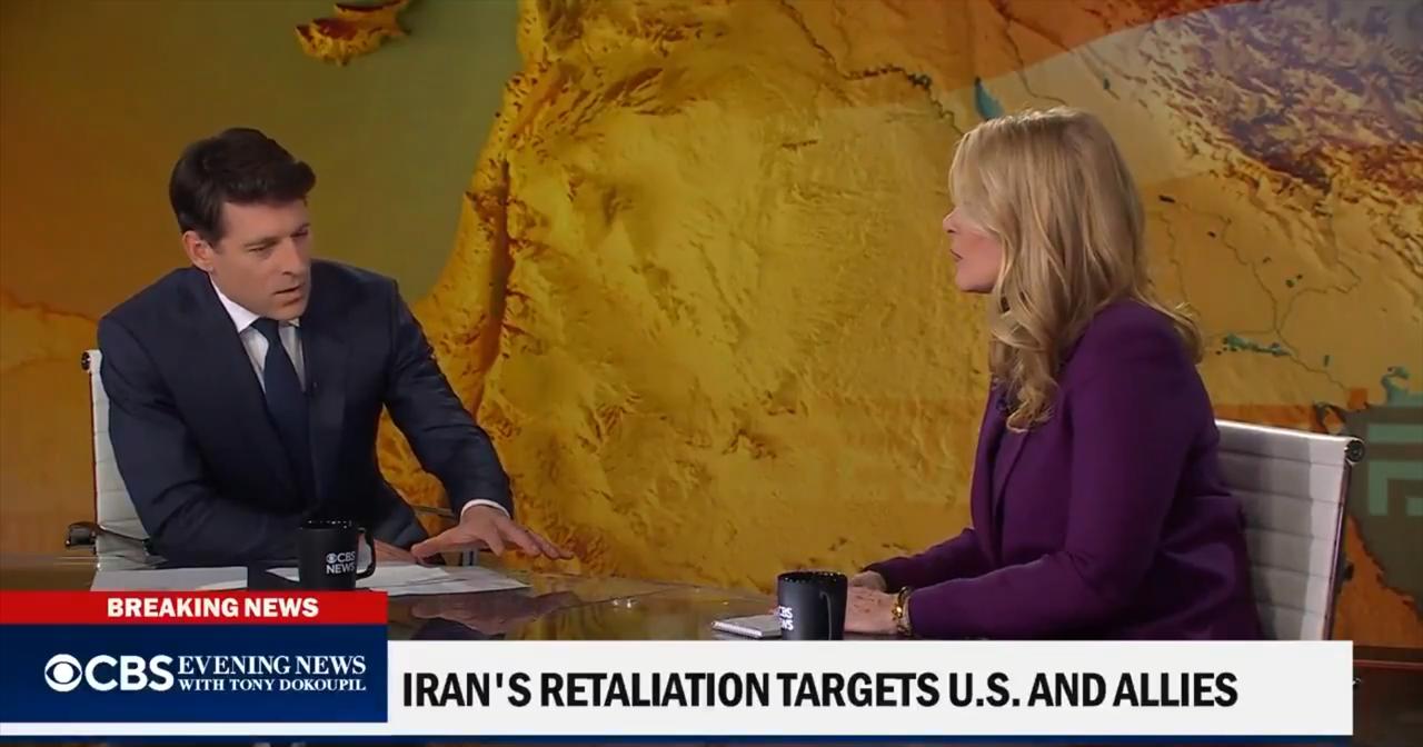 认真的吗？美国CBS电视台报道伊朗人民在自己遭到美国和以色列先发制人的反应：