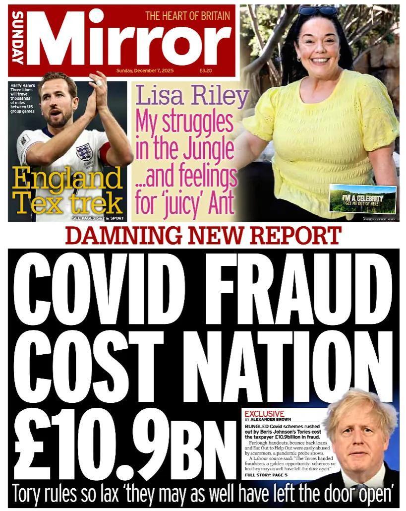 英国《星期天每日镜报》称，根据一项新的调查，COVID（新冠）诈骗使英国损失了