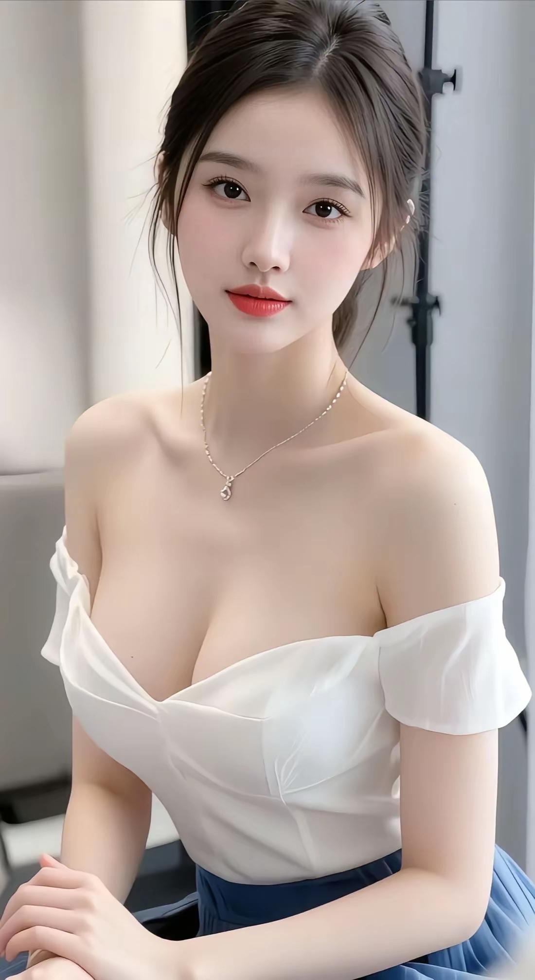 优雅白裙少女，清新自然，甜美可人！🌸💕男人为何都喜欢美女