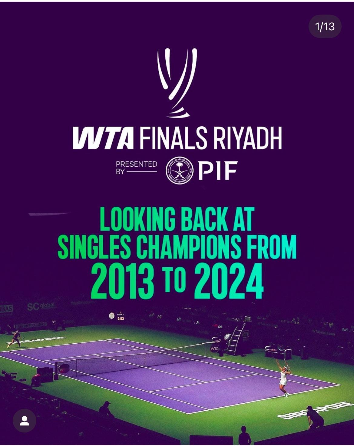 网球talking大会过去十多年WTA年终总决赛冠军汇总，除了13、14小威之