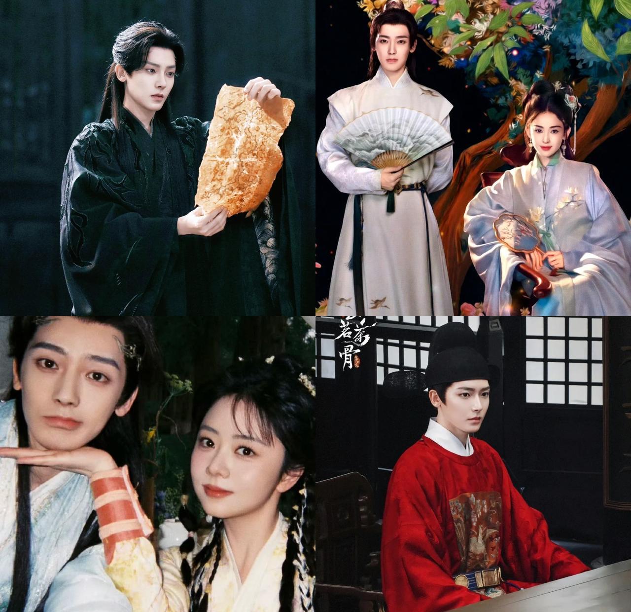 侯明昊2025年底霸屏，手握《逍遥》和《玉茗茶骨》两部大男主剧，本该是顶流的待遇