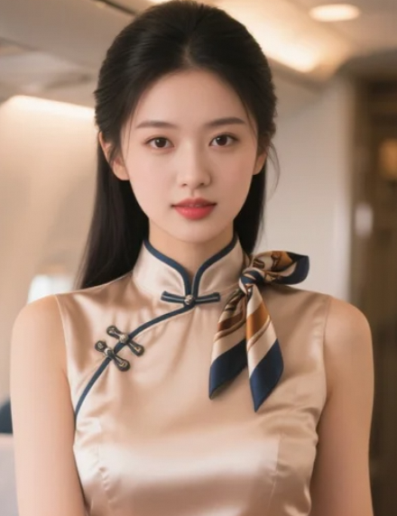 拍完这张差点被自己惊艳到，结果乘客问我：您是空姐还是女明星😂？