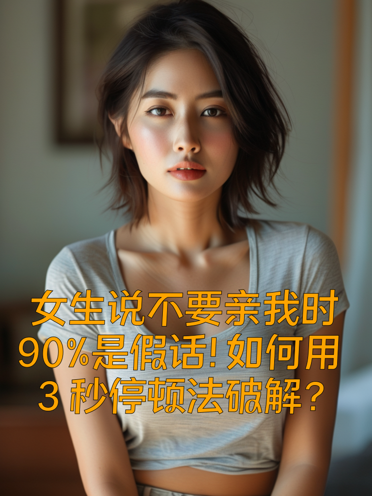 女生说'不要亲我'时，90%是假话！如何用'3秒停顿法'破解？
