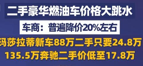 88万元的玛莎拉蒂，开几年二手报价只剩24.8万元，车标还在发光，身价却先坐了滑