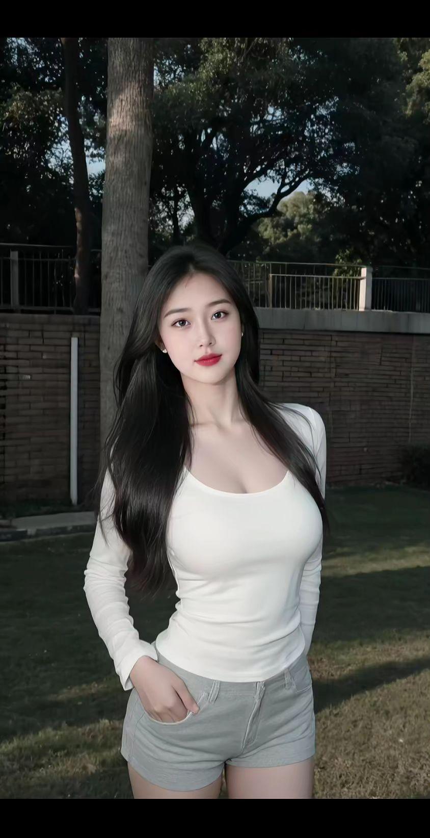 清纯甜美辣妹穿搭甜美女孩好身材好气质