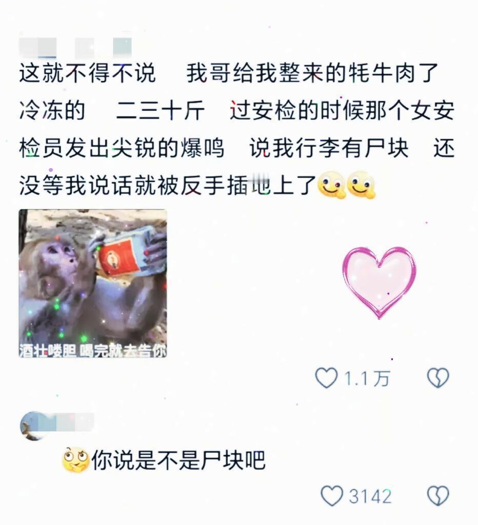 好尴尬，过安检都能过成段子