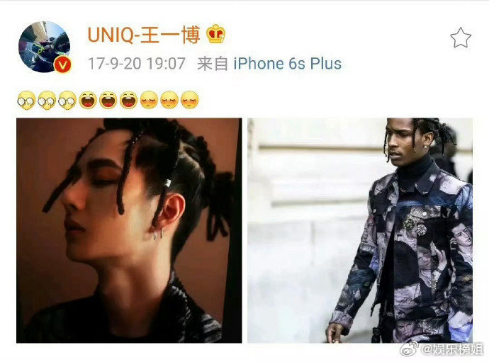 王一博追星运恭喜王一博成功追星偶像ASAPRocky，也是喜欢了近10年的偶像