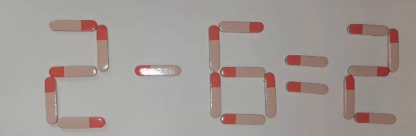 只移动一根火柴，使2-6=2成立，学霸只用了48秒钟